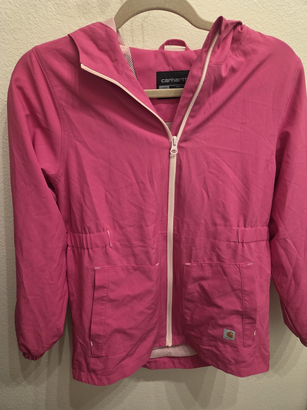 Carhartt Women's Hooded Pink Lightweight Jacket